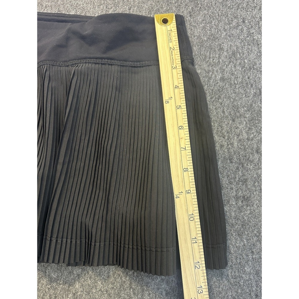 Lululemon Pleat To Street Skirt III Skort Shorts Black Size 4 Tennis Pickleball - Picture 9 of 16